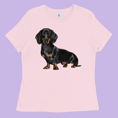 Dachshund Dog Illustrations Ladies Tee Designed By Lillyallendesigns