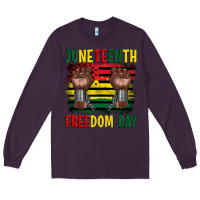 Plum juneteenth freedom day Long Sleeve Tee - Artiststas