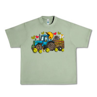 Oil Green softball tractor Urban Heavy Tee - SublimationCraftShop