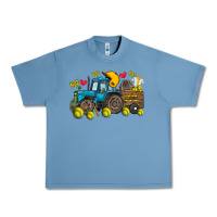 Pebble Blue softball tractor Urban Heavy Tee - SublimationCraftShop