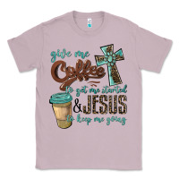 Lilac give me coffee to get me started & jesus to keep me going Classic Tee - BarkalooDesign