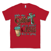 Red give me coffee to get me started & jesus to keep me going Classic Tee - BarkalooDesign