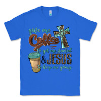 True Royal give me coffee to get me started & jesus to keep me going Classic Tee - BarkalooDesign
