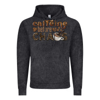 Vintage Black caffeine before chaos Vintage Hoodie - BarkalooDesign