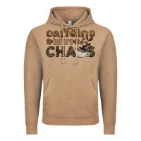 Vintage Coffee caffeine before chaos Vintage Hoodie - BarkalooDesign
