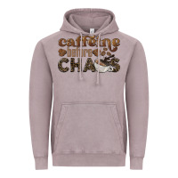 Vintage Zinc caffeine before chaos Vintage Hoodie - BarkalooDesign