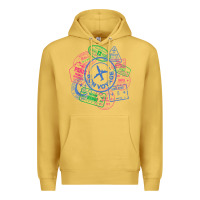 Antique Gold bon voyage travel stamp t shirt Premium Hoodie - linhVisuals