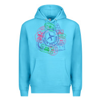 Ocean Blue bon voyage travel stamp t shirt Premium Hoodie - linhVisuals