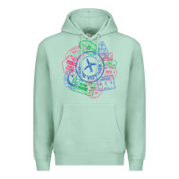 Seafoam bon voyage travel stamp t shirt Premium Hoodie - linhVisuals