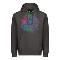 Smoke bon voyage travel stamp t shirt Premium Hoodie - linhVisuals