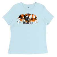 Baby Blue Hallowen Panda Ladies Tee - LillyAllenDesigns