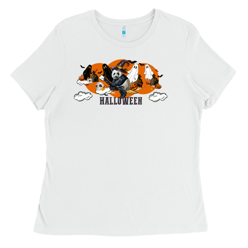Hallowen Panda Ladies Tee by LillyAllenDesigns | Teevron