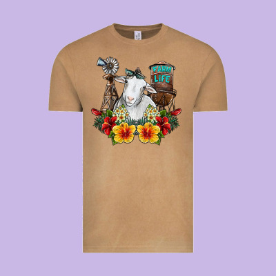 Farm Life Sheep Vintage Tee Designed By Sublimationcraftshop