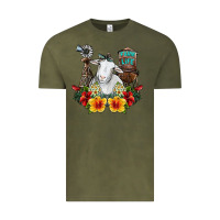 Vintage Olive farm life sheep Vintage Tee - SublimationCraftShop