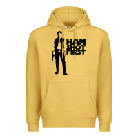 Antique Gold han shot first Premium Hoodie - linhVisuals