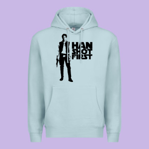 Han Shot First Premium Hoodie Designed By Linhvisuals