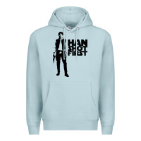 Blue Mist han shot first Premium Hoodie - linhVisuals