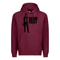 Burgundy han shot first Premium Hoodie - linhVisuals