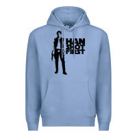 Colony Blue han shot first Premium Hoodie - linhVisuals