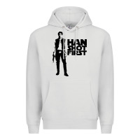 Dove Grey han shot first Premium Hoodie - linhVisuals