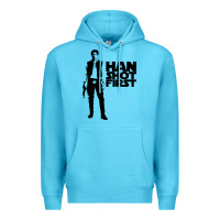 Ocean Blue han shot first Premium Hoodie - linhVisuals