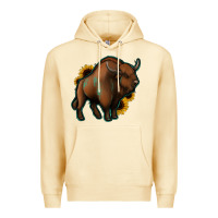 Pina Colada Western  Bison Premium Hoodie - Jasminsmagicworld