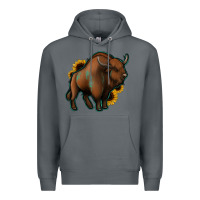 Rock Western  Bison Premium Hoodie - Jasminsmagicworld