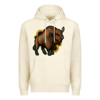 Sandshell Western  Bison Premium Hoodie - Jasminsmagicworld