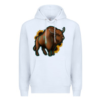 Western  Bison Premium Hoodie | Teevron