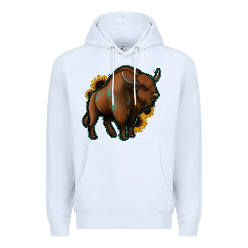 Western  Bison Premium Hoodie by Jasminsmagicworld | Teevron