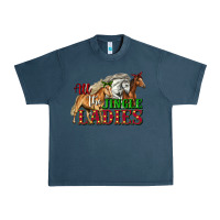 Midnight Navy all the jingle ladies christmas horses Urban Heavy Tee - LillyAllenDesigns