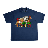 Navy all the jingle ladies christmas horses Urban Heavy Tee - LillyAllenDesigns