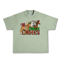 Oil Green all the jingle ladies christmas horses Urban Heavy Tee - LillyAllenDesigns