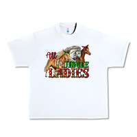 White all the jingle ladies christmas horses Urban Heavy Tee - LillyAllenDesigns