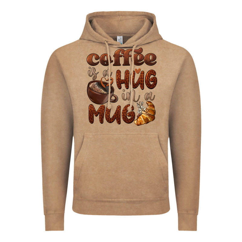 Coffee Is A Hug In A Mug Vintage Hoodie by BarkalooDesign | Teevron