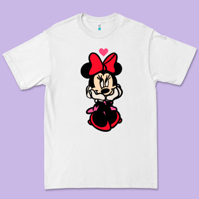 Minnie Mouse Premium Tee Designed By Cowhidedigitalart