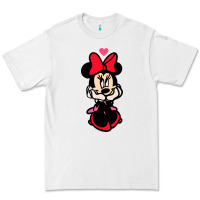 White Minnie Mouse Premium Tee - CowhideDigitalArt