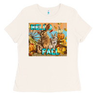 Bone Hello Fall Rabbit Ladies Tee - LillyAllenDesigns