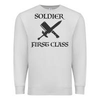 Dove Grey Soldier First Class Premium Sweatshirt - Bettercallsaul