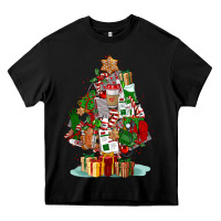 Black nurse christmas tree Heavy Core Tee - FaDigitalArtStudio