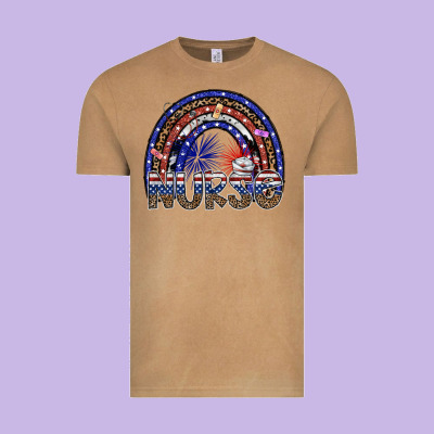 American Nurse Vintage Tee Designed By Sublimationcraftshop