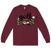 Burgundy golf dad Long Sleeve Tee - Artiststas
