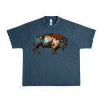Midnight Navy gemstone bison Urban Heavy Tee - RanaPortraitStore