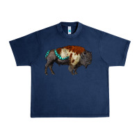 Navy gemstone bison Urban Heavy Tee - RanaPortraitStore
