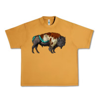 Peanut Butter gemstone bison Urban Heavy Tee - RanaPortraitStore