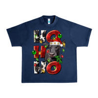 Navy Christmas ho ho ho black angus Urban Heavy Tee - LillyAllenDesigns
