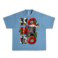 Pebble Blue Christmas ho ho ho black angus Urban Heavy Tee - LillyAllenDesigns
