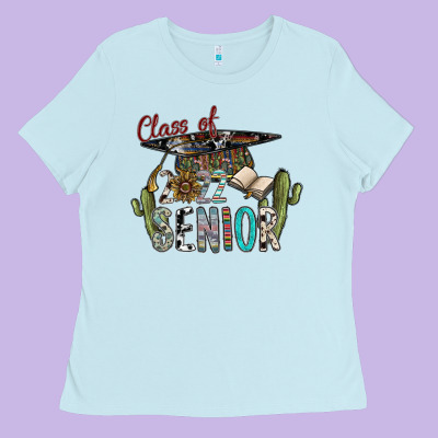 Class Of 2022 Senior Ladies Tee Designed By Sublimationcraftshop