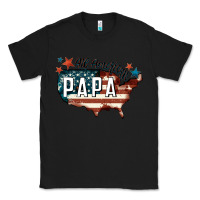 Black all american papa Classic Tee - FaDigitalArtStudio