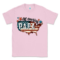 Bubblegum Pink all american papa Classic Tee - FaDigitalArtStudio